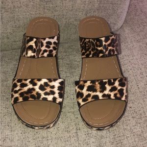 Cheetah Print Wedges